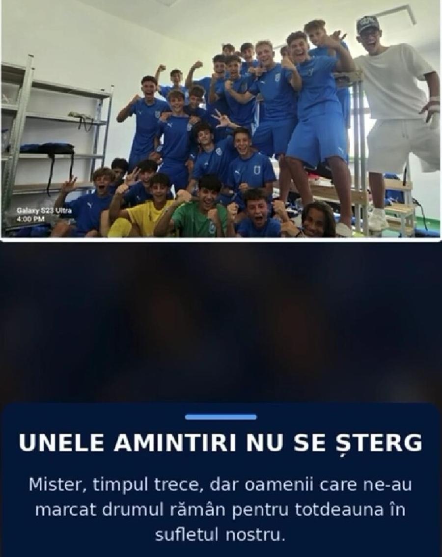 Jucătorii din grupa U15 a Academiei U Craiova i-au alcătuit un clip video de despărțire fostului lor antrenor, Gabriel Velcovici Continuă debandada la Academia U Craiova! Antrenor dat afară după ce l-a făcut zob pe directorul Eduardo Covelo: „E un întreg scandal” + Ce s-a întâmplat cu bătăușii de la U17