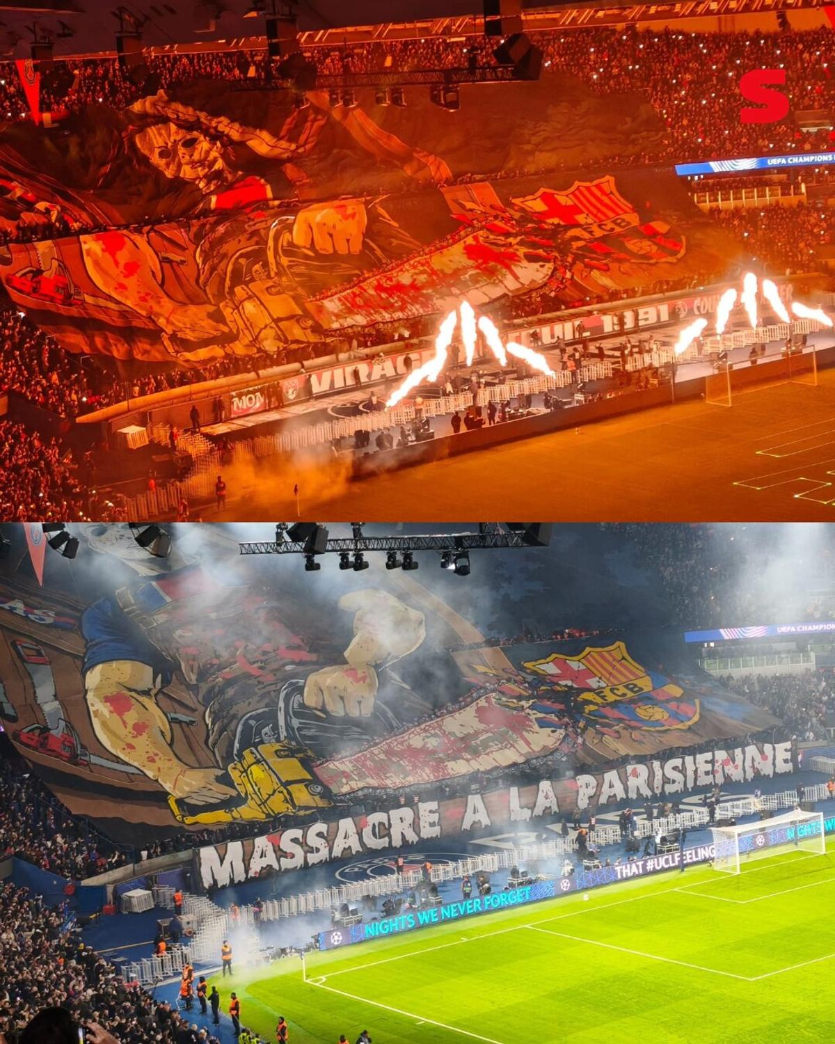 Scenografie sângeroasă la PSG - Barcelona