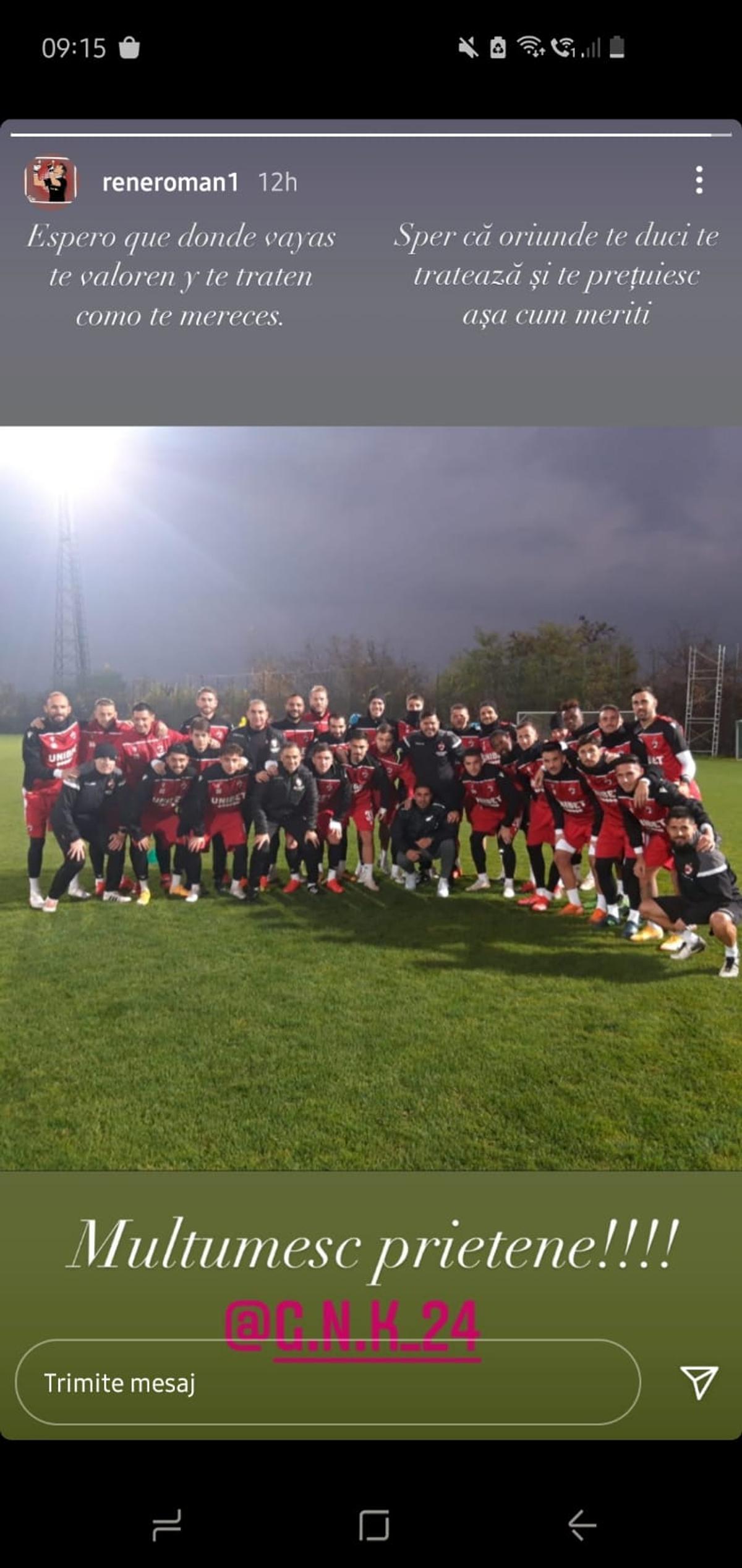 George Neagu, despărțire în lacrimi de Dinamo