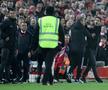 Liverpool a zdrobit-o pe Arsenal, într-un meci în care Klopp și Arteta au fost la un pas de bătaie