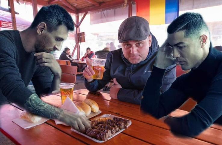 Cristiano și Messi degustă mici // foto: Biță Eugen-Constantin