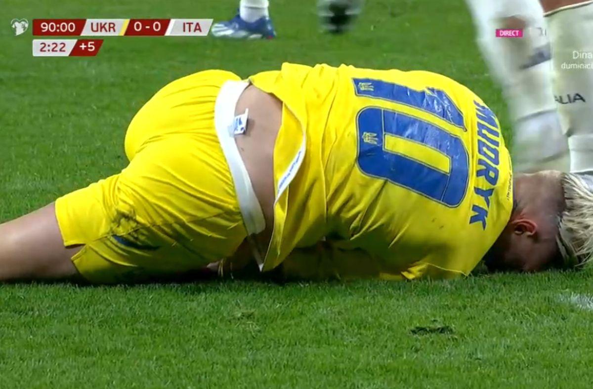 Penalty cerut de Ucraina cu Italia