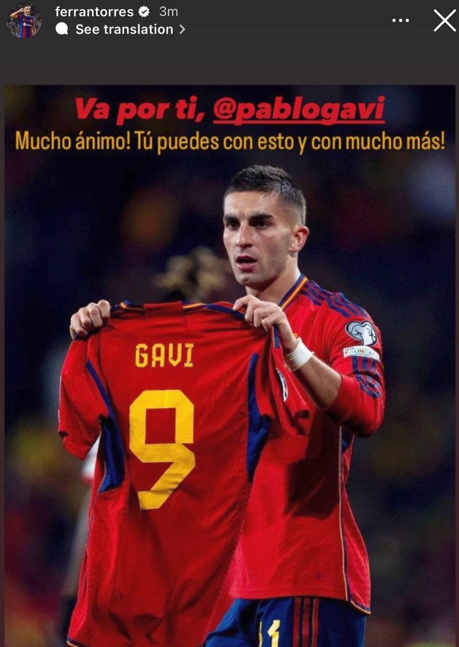 Ferran Torres i-a dedicat golul lui Gavi Ce dezastru pentru Barcelona și Spania! Primul diagnostic: ruptură de ligament încrucișat. Pierde Euro 2024?!