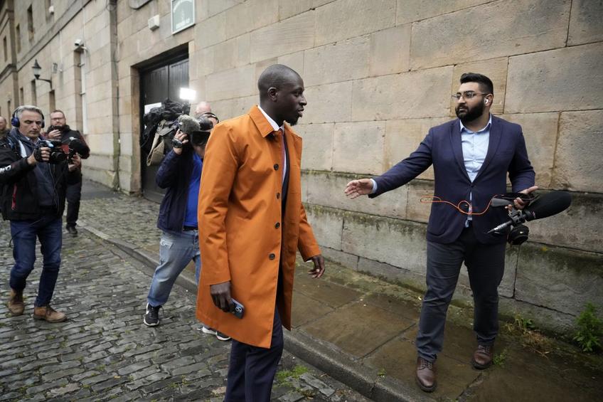 Benjamin Mendy, la tribunal, după ce a fost declarat nevinovat Foto: Guliver/GettyImages