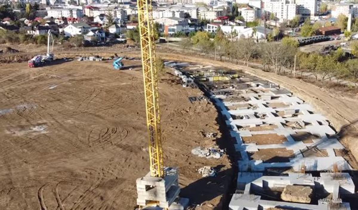 Imagini de pe șantierul „Dâmbovița Arena”