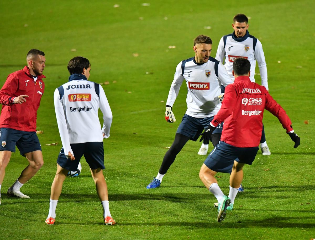 Antrenament România înainte de meciul cu Elveția