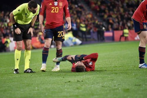 Hațegan se interesează de starea lui Gavi / Foto: Imago