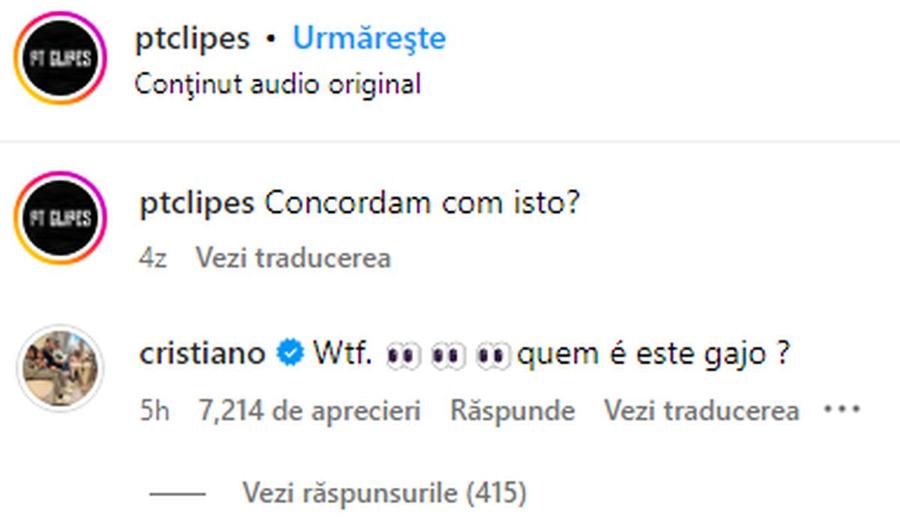 L-a făcut pe Cristiano Ronaldo să izbucnească, după ce și-a atribuit Balonul de Aur: „Ce naiba?! Cine e tipul ăsta?”