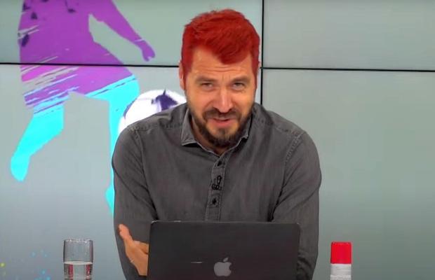 Costin Ștucan s-a ținut de promisiune: a apărut vopsit „roșu turbat” la GSP Live! „Am ajuns să înțeleg fotbaliștii”