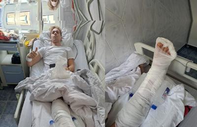 Accidentat grav de adversarul care a jucat pe fals, Denis Baciu a vorbit cu GSP după operație: „Mi-am pus glezna la loc, acolo, pe teren, dar atârna susținută doar de piele" » Ce șanse îi dau doctorii să mai poată juca