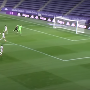 Gol și trofeu pentru Ianis Stoica / sursa foto: captură de ecran YouTube Real Valladolid C.F.