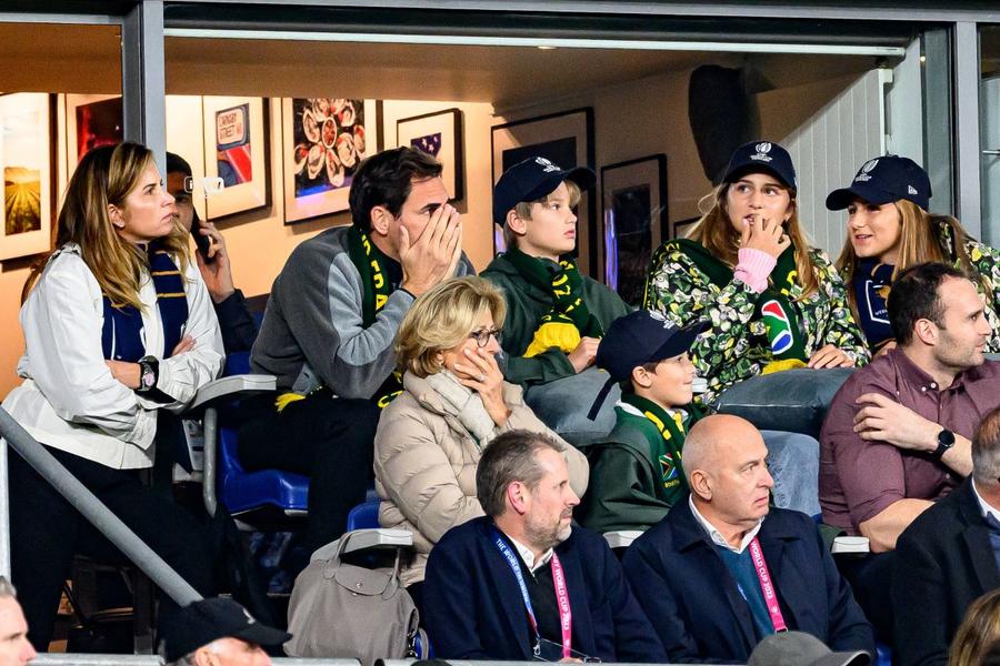 Familia Federer la un meci de rugby Africa de Sud - Noua Zeelandă Foto: Imago Images Roger Federer își ghidează unul dintre cei patru copii pentru o carieră în tenis: „Nu îl antrenez, dacă e nevoie de mine, sunt acolo”