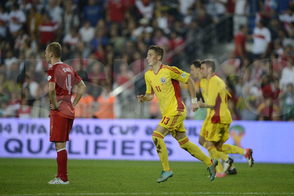 Gicu Grozav, gol in Turcia - Romania 0-1