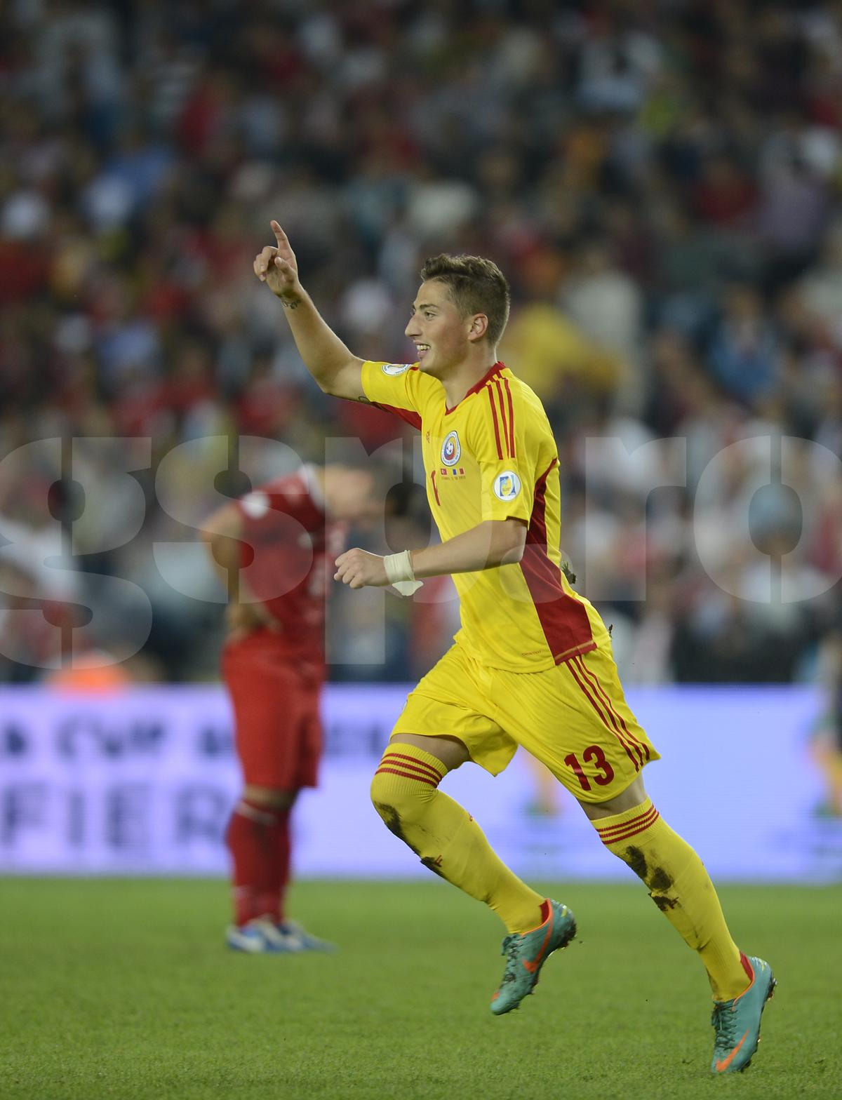 Gicu Grozav, gol in Turcia - Romania 0-1