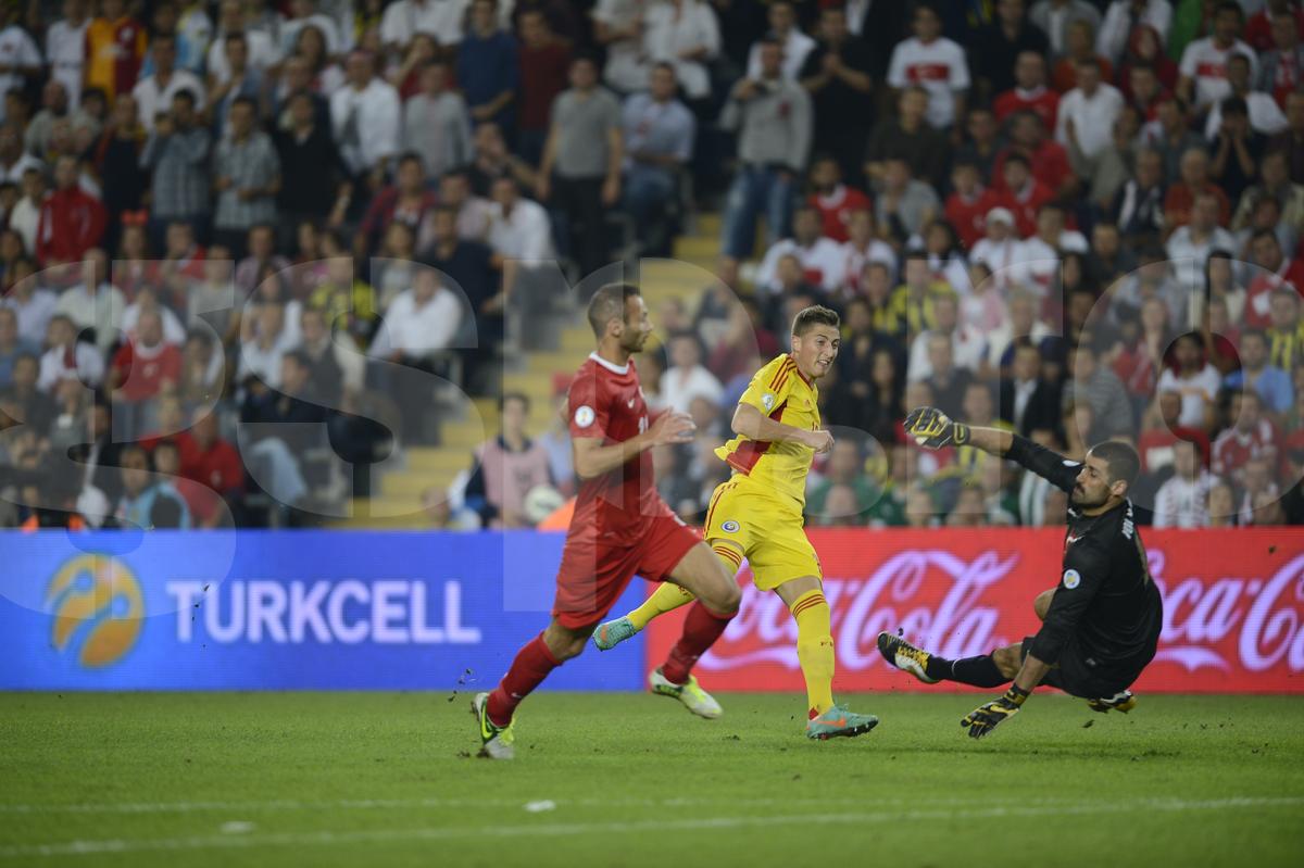 Gicu Grozav, gol in Turcia - Romania 0-1