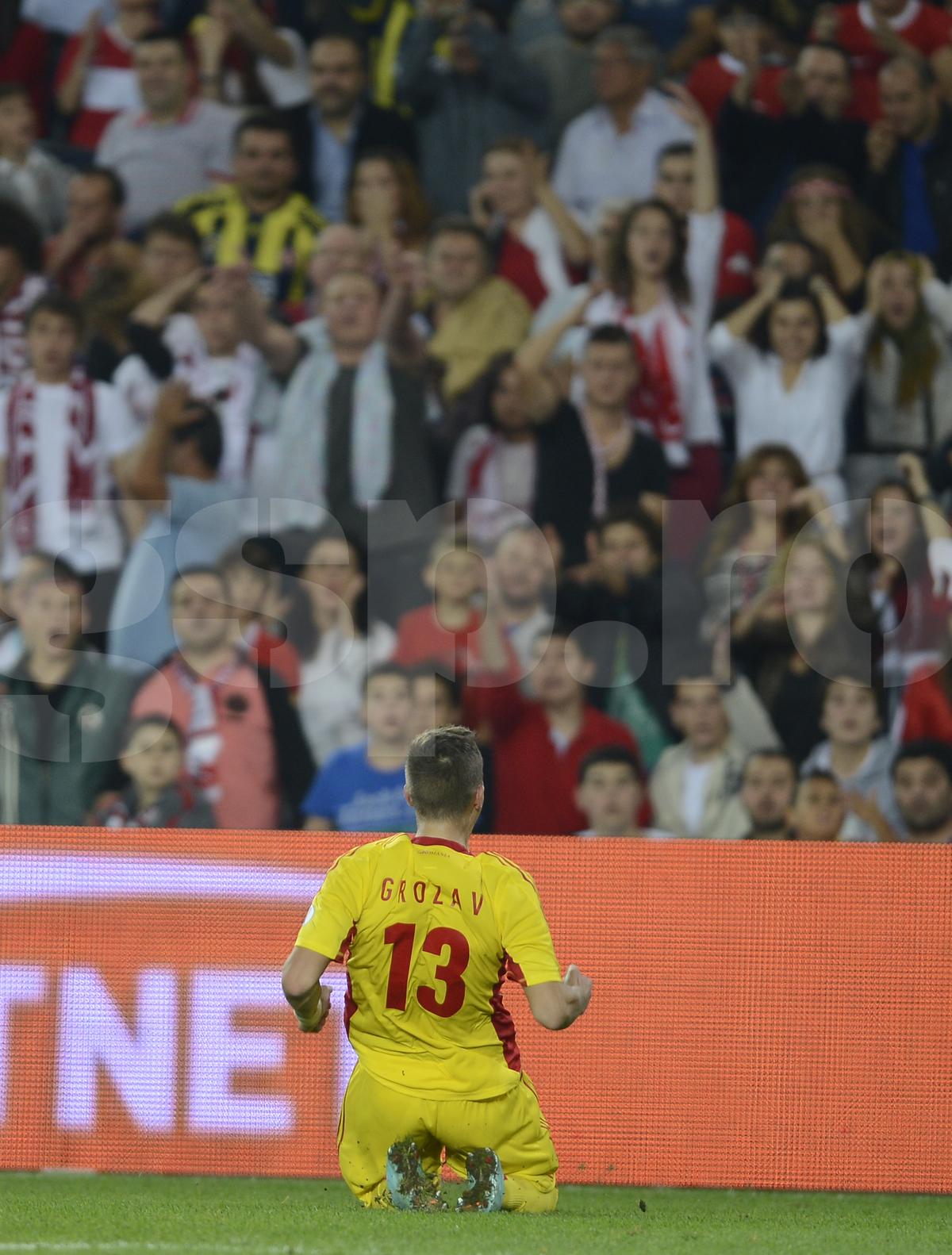 Gicu Grozav, gol in Turcia - Romania 0-1