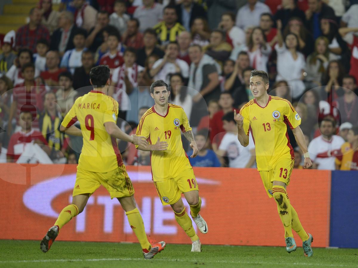Gicu Grozav, gol in Turcia - Romania 0-1