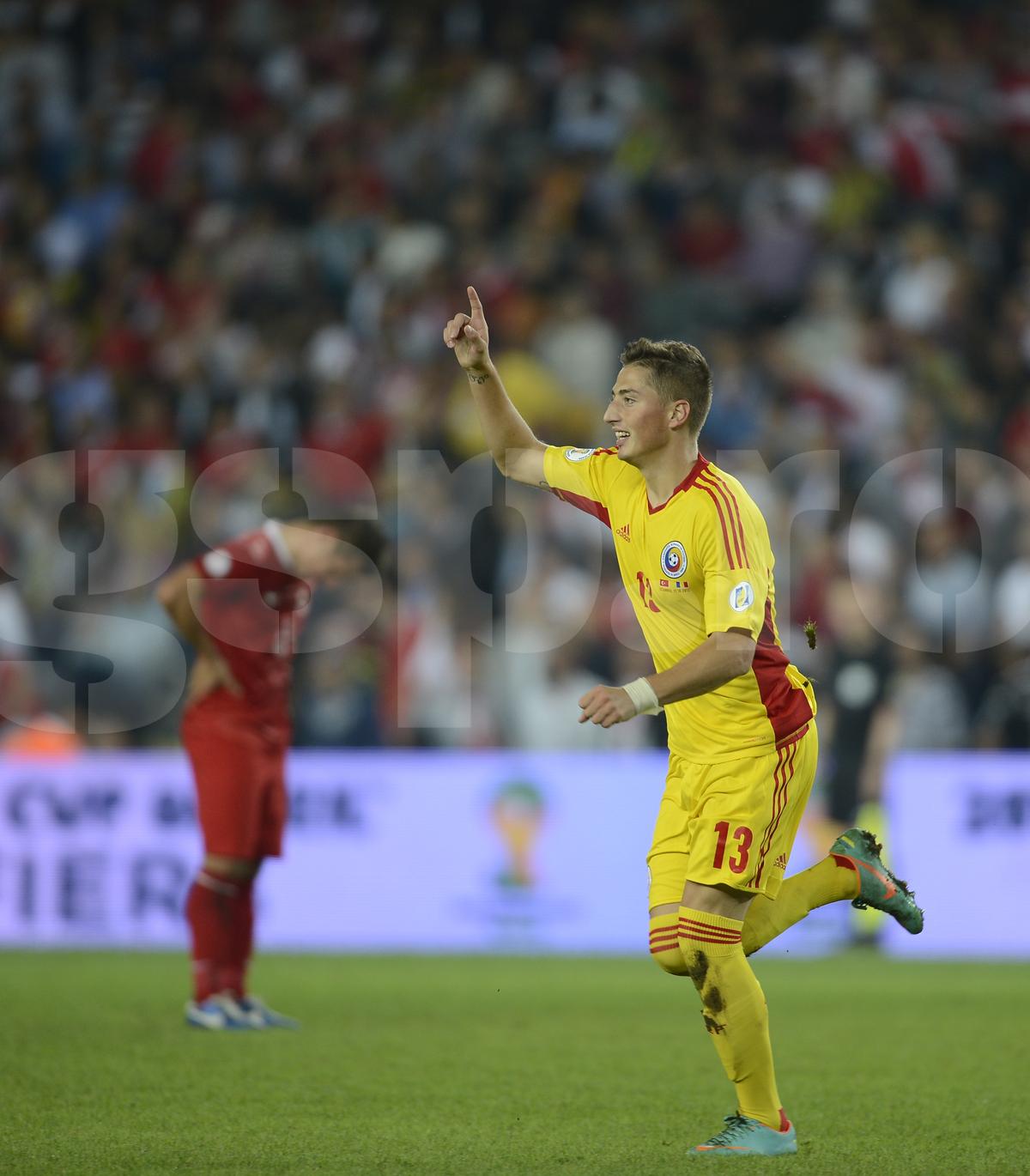 Gicu Grozav, gol in Turcia - Romania 0-1