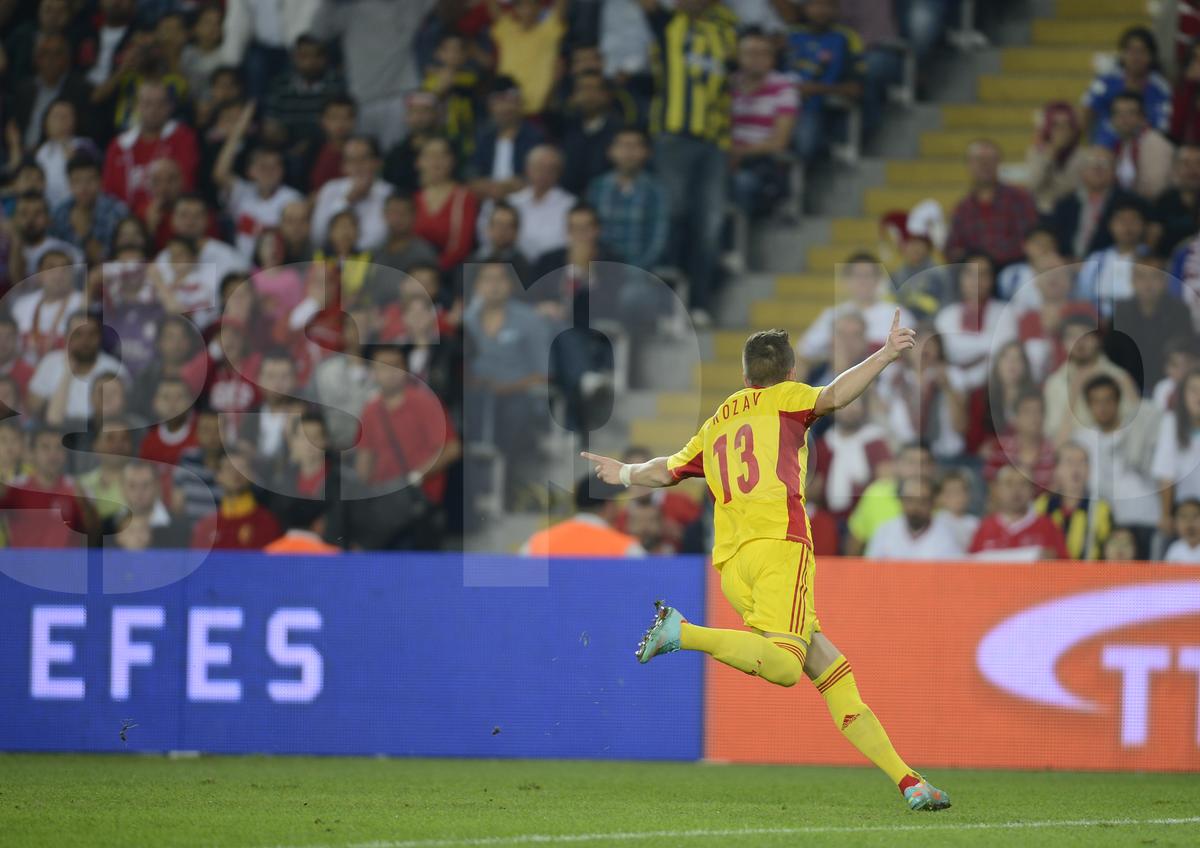 Gicu Grozav, gol in Turcia - Romania 0-1