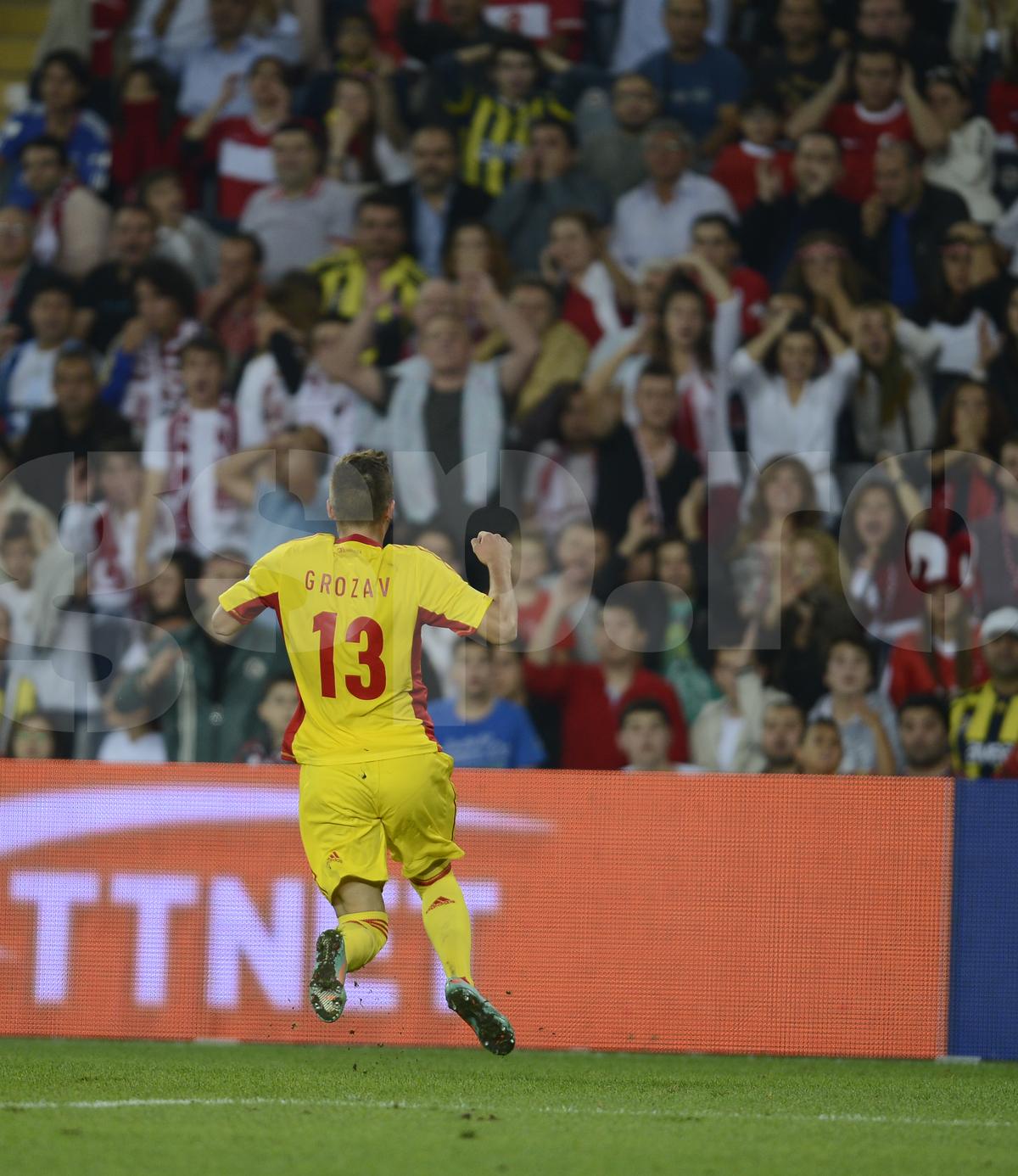 Gicu Grozav, gol in Turcia - Romania 0-1