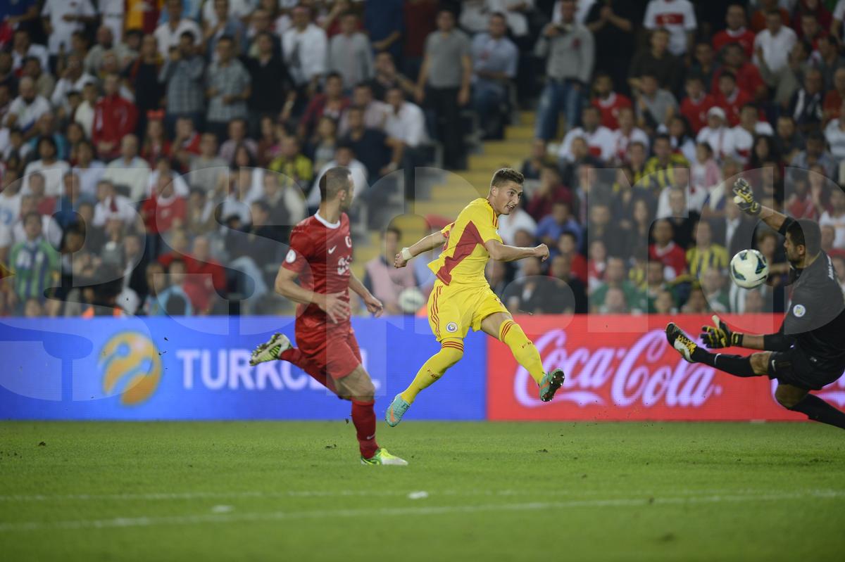Gicu Grozav, gol in Turcia - Romania 0-1