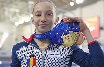 FOTO Ana Maria Bărbosu, noua speranță a gimnasticii românești: 6 medalii de aur la Campionatele Europene