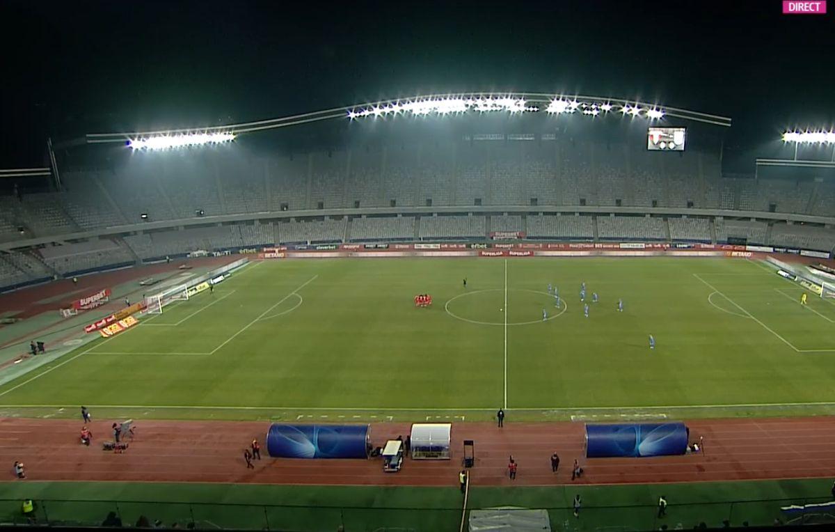Asistență deplorabilă la meciul UTA - Universitatea Craiova / FOTO: Capturi TV @Orange Sport