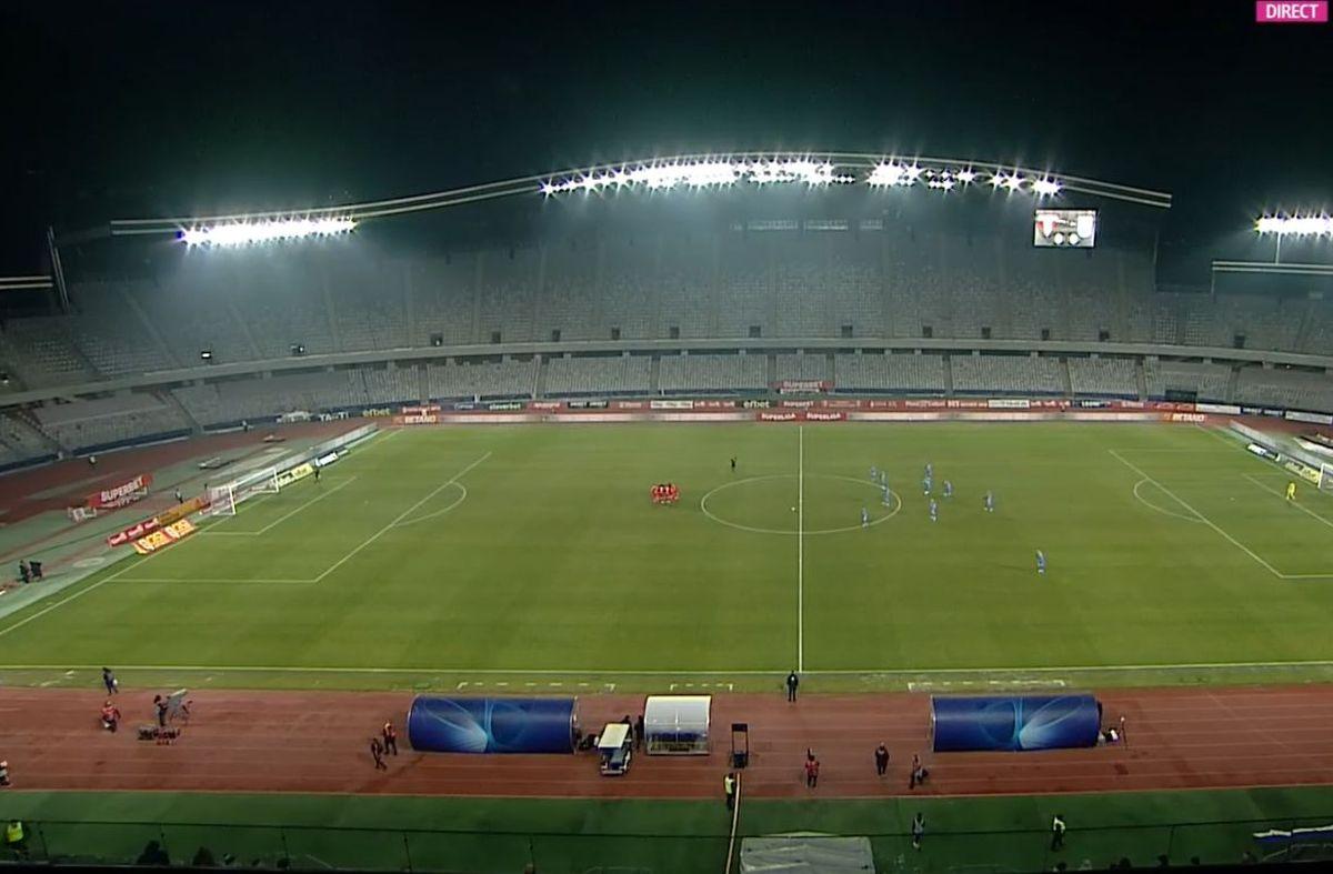 Asistență deplorabilă la meciul UTA - Universitatea Craiova / FOTO: Capturi TV @Orange Sport