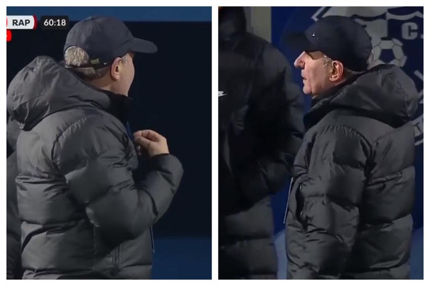 Farul a trimis de trei ori mingea în poarta Rapidului, dar toate reușitele au fost anulate din cauza unor poziții de ofsaid.