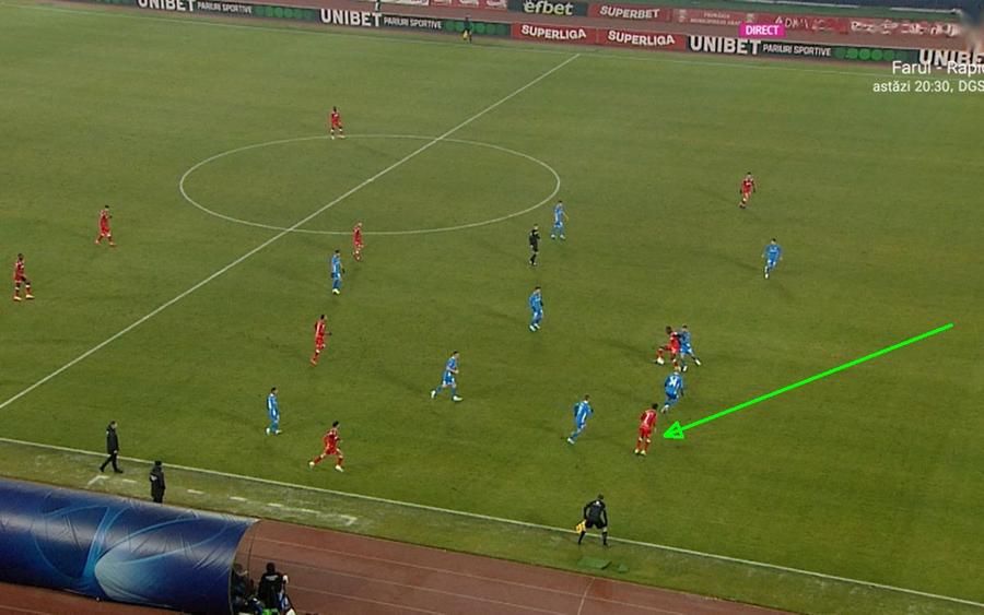 FOTO: Captură TV @Digi Sport 1 Supermeci la Cluj. După un start șocant de slab, Universitatea Craiova revine de la 0-2 cu UTA