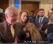 Gigi Becali a luat microfonul unui reporter în Parlamentul României, foto: captură video Antena 1