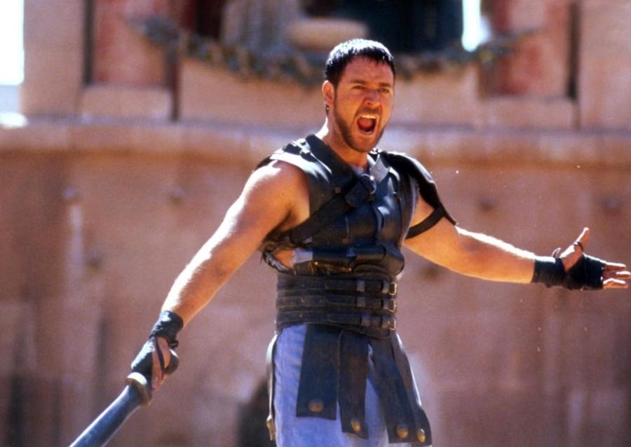 Scenă din filmul Gladiator, cu Russell Crowe în rolul principal / Foto: Universal Ange Postecoglou e noul Gladiator: „Nu v-ați distrat? Eu prefer mereu un meci cu șapte goluri unui fad 1-0!”