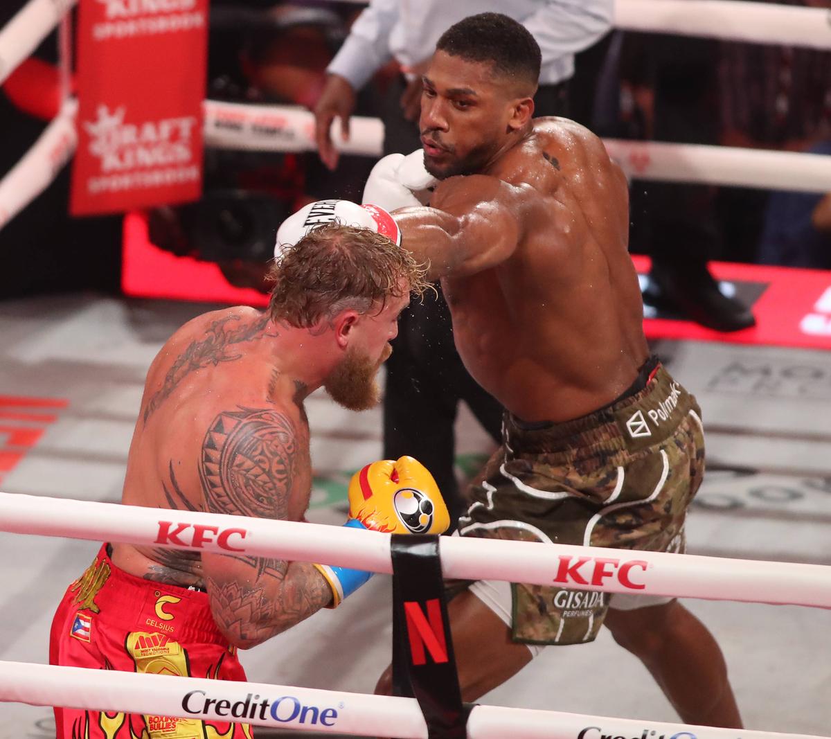Jake Paul versus Anthony Joshua