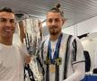 Radu Drăgușin a câștigat primul trofeu cu Juventus: Supercupa Italiei. La finalul meciului s-a pozat cu Ronaldo și trofeul mult dorit