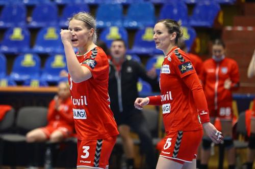 Maren Aardahl bucuroasa după un meci bun făcut de ea și echipa ei FOTO Marius Ionescu