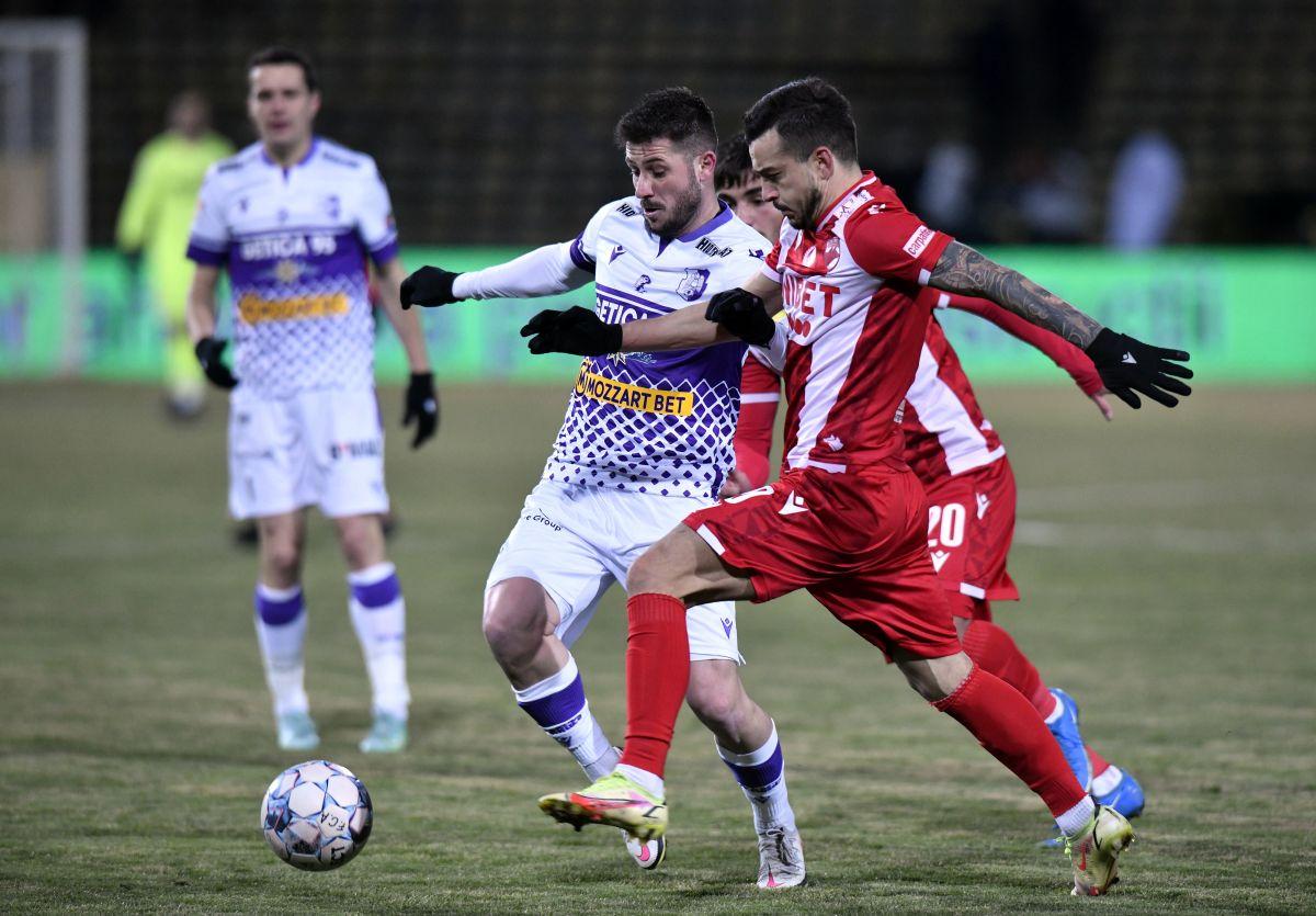 Căpitanul lui Dinamo a contrazis varianta lui Iuliu Mureșan după eșecul cu FC Argeș: „Arbitrul i-a spus lui Matei că l-a împins pe fundaș”