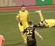 Faultul comis de Constantin Budescu în CS Mioveni - Petrolul // foto: captură DigiSport