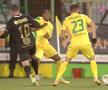 Faultul comis de Constantin Budescu în CS Mioveni - Petrolul // foto: captură DigiSport