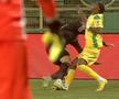Faultul comis de Constantin Budescu în CS Mioveni - Petrolul // foto: captură DigiSport