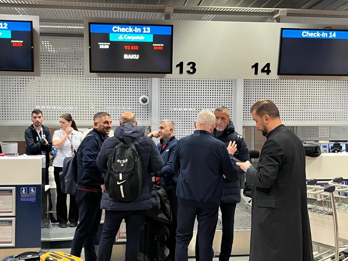 Plecare FCSB pentru meciul cu Qarabag, din Europa League