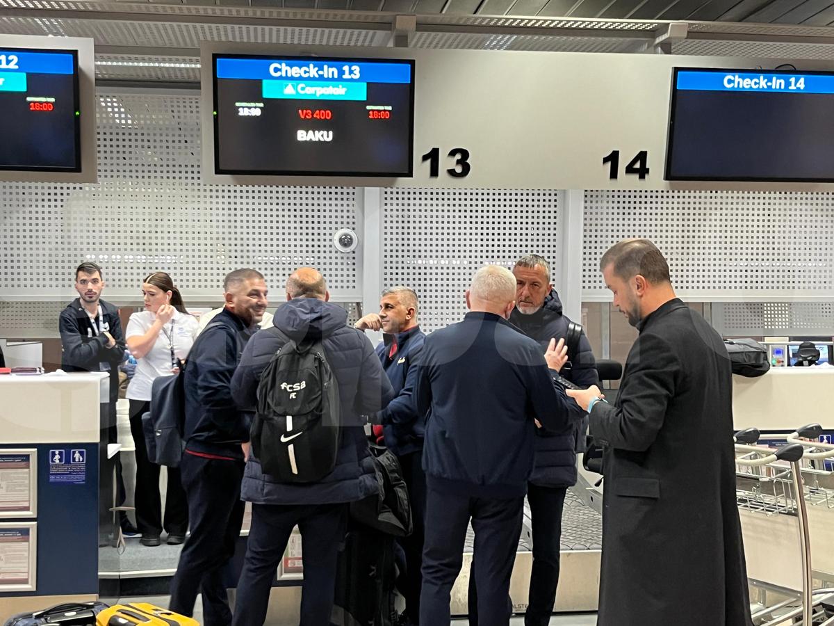 Plecare FCSB pentru meciul cu Qarabag, din Europa League