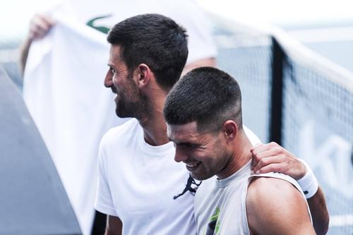 Novak Djokovic și Carlos Alcaraz // FOTO: Imago