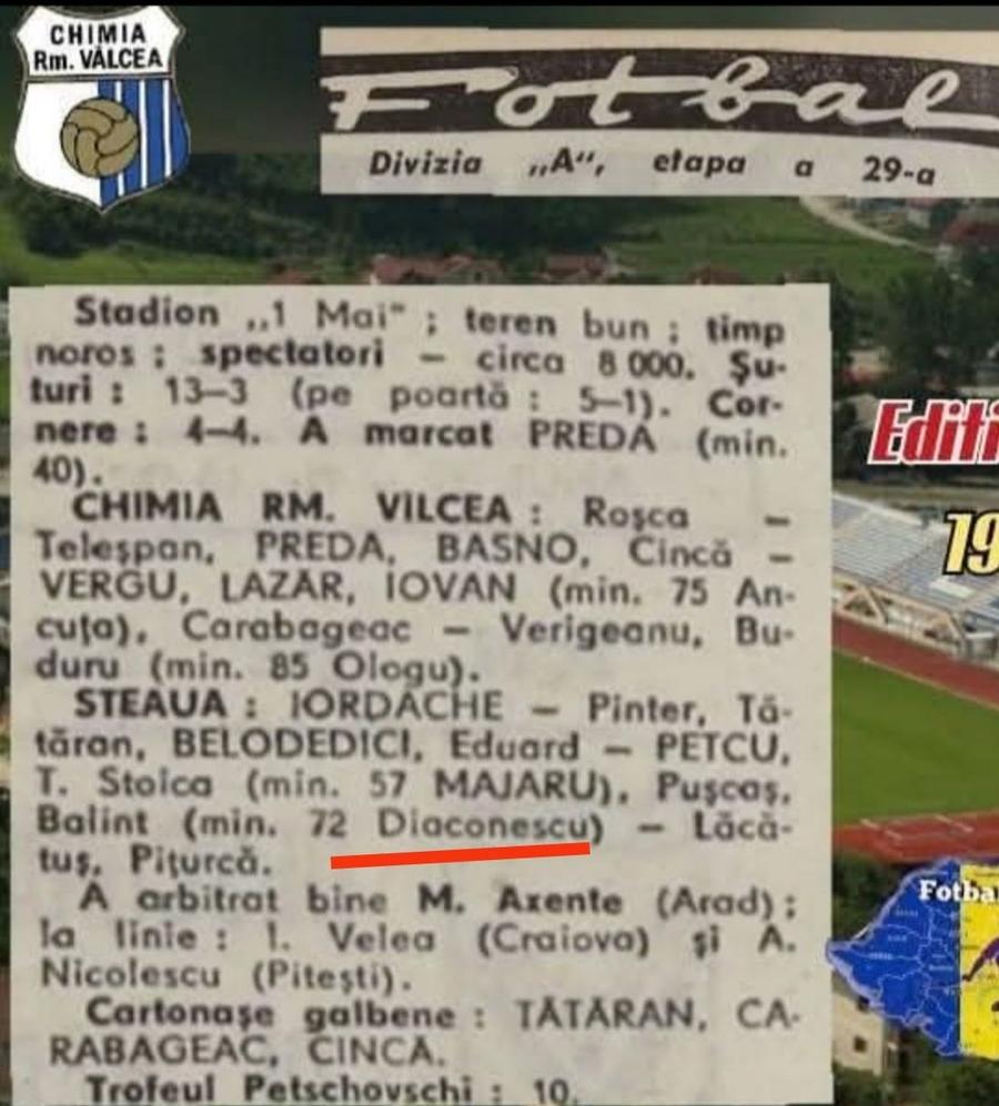 A murit, la 67 de ani, Ion Diaconescu, fost coechipier cu Balint, Lăcătuș și Pițurcă la Steaua