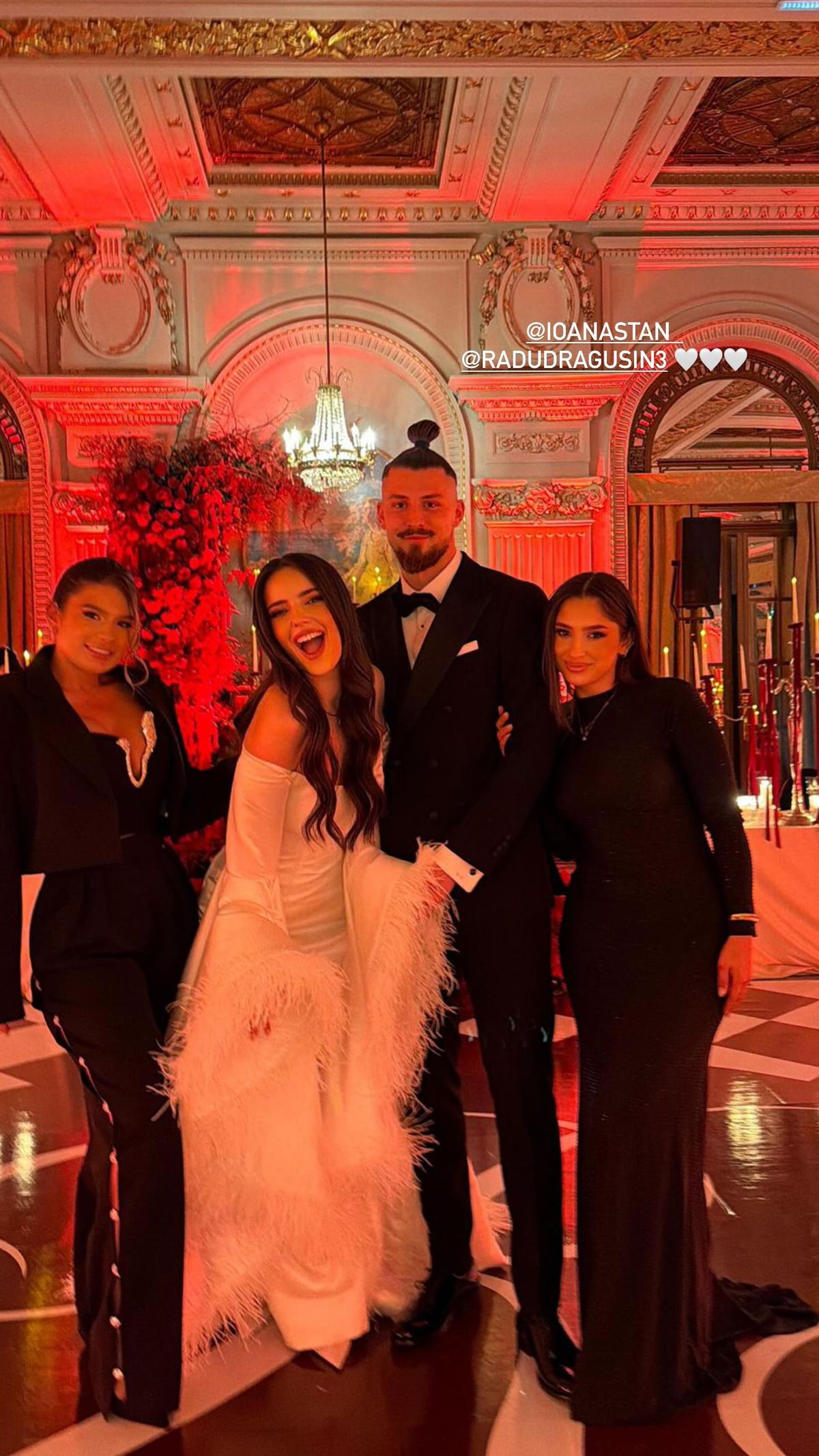 Vanessa Drăguș, la nunta lui Radu Drăgușin