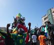Jucătorii naționalei din Senegal au săbătorit pe străzi triumful de la Cupa Africii / foto: AP News
