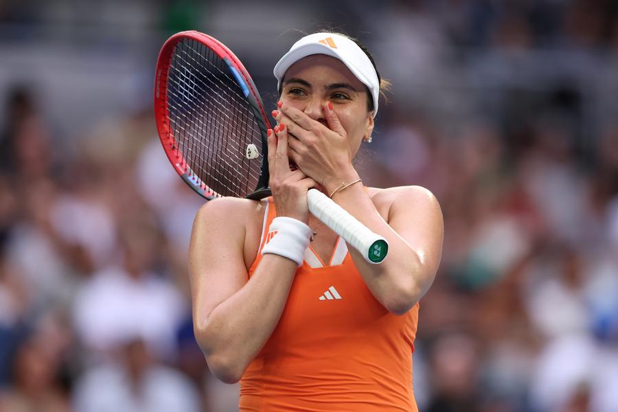 Gabriela Ruse la finalul partidei din turul al doilea FOTO Guliver/GettyImages Ajla Tomljanovic, laude la adresa Gabrielei Ruse: „M-a ținut sub presiune tot timpul. Am fost frustrată!”