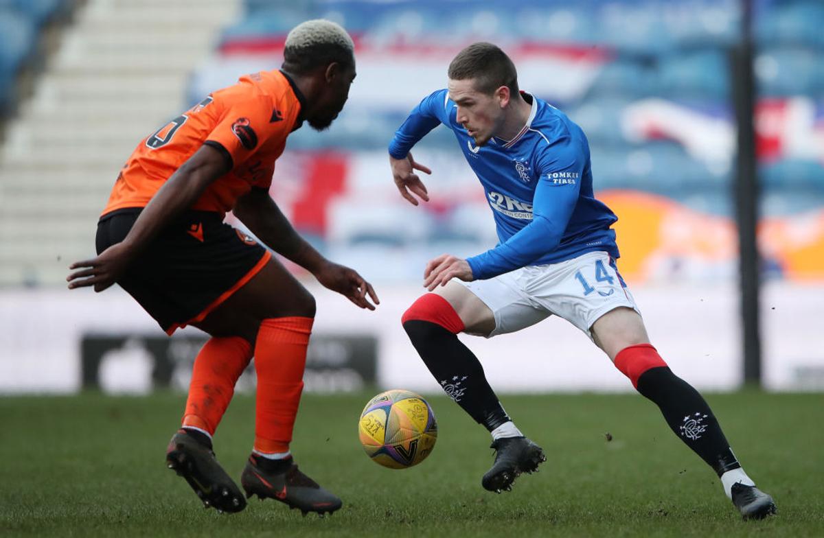 Ianis Hagi în Rangers - Dundee United, 21.02.2021 / FOTO: GettyImages