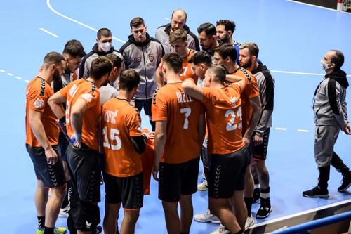 Băieții de la Minaur la time-out FOTO CS Minaur