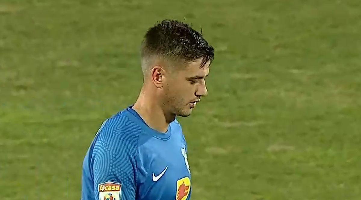 Dragoș Nedelcu, certat de Gică Hagi după Farul - FC Argeș 0-1 / FOTO: Capturi @TV Digi Sport 1