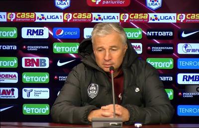 Dan Petrescu, un car de nervi după meciul cu Rapid: „Dacă jucăm așa, în play-off facem zero puncte. Zici că au luat toți o pastilă invers la pauză”